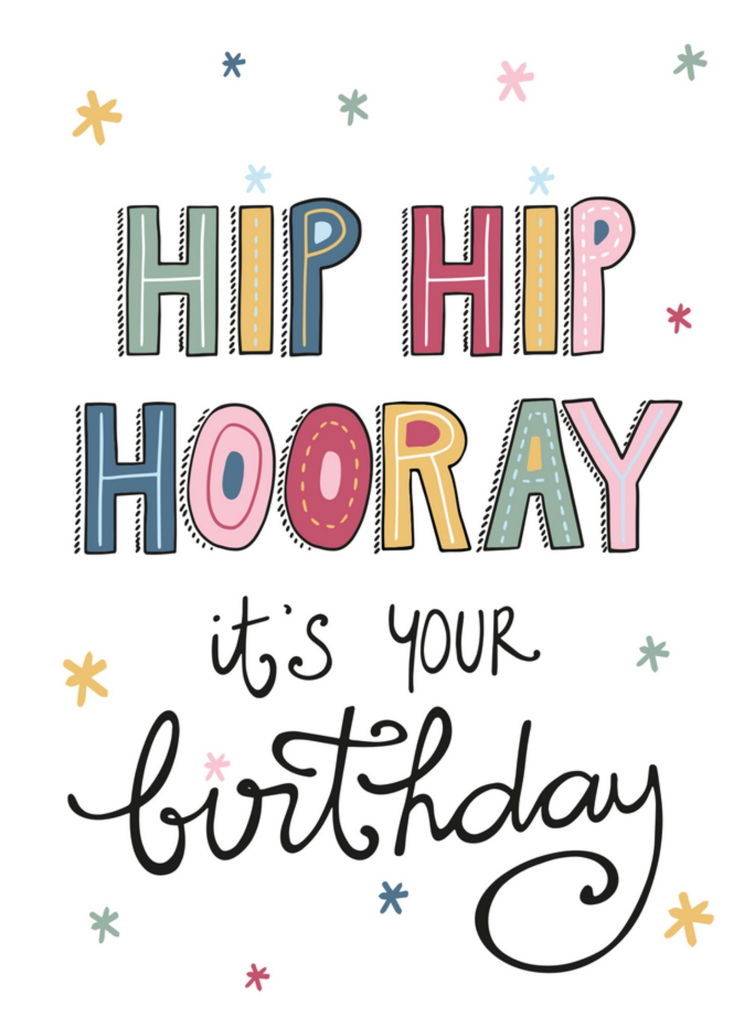 Moonpig Hip Hip Hooray It's Your Birthday Card Ecard