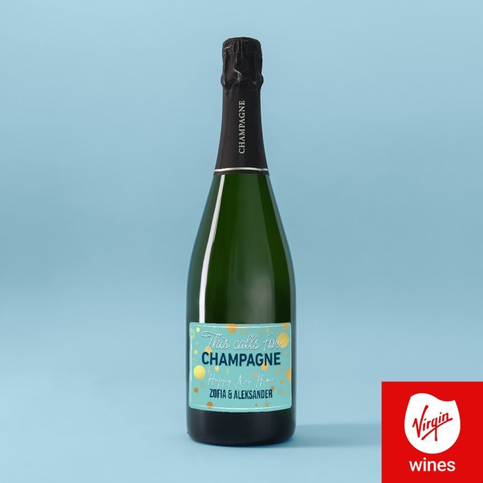 Personalised New Home Champagne 75cl