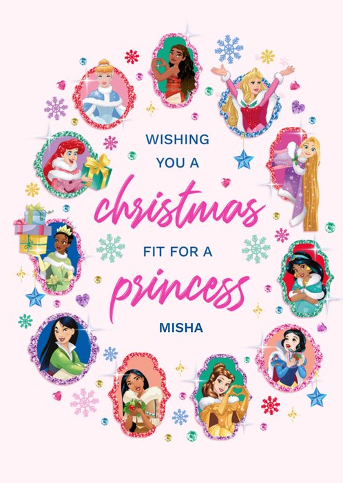 Disney Princess Christmas Card