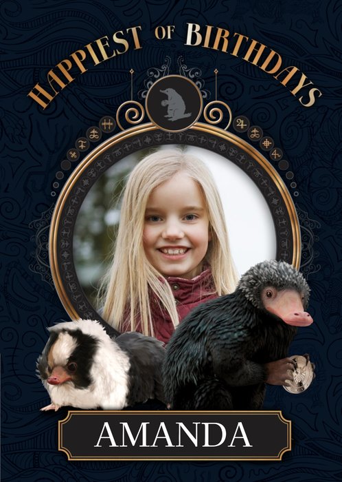 Fantastic Beasts Photo upload Birthday card