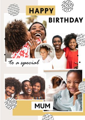 Bougie Mum Photo Upload Birthday Card