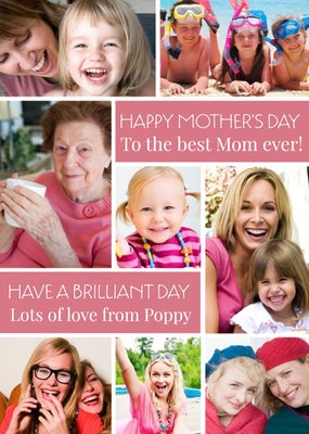 Mother's Day Card - Best Mom Ever Photo Upload Card