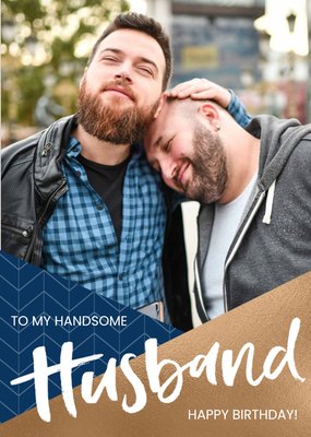 Husband Photo Upload Birthday Card