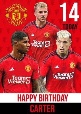 Man United Birthday Card