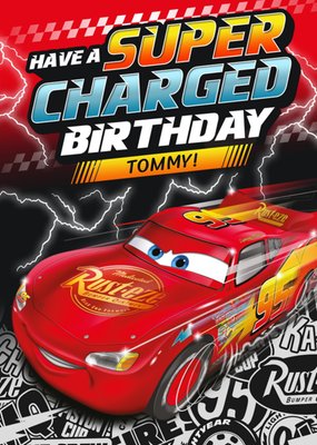 Disney Cars Mcqueen and Storm Have a Super Birthday Card