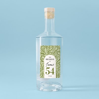 Personalised Age Birthday Gin 70cl