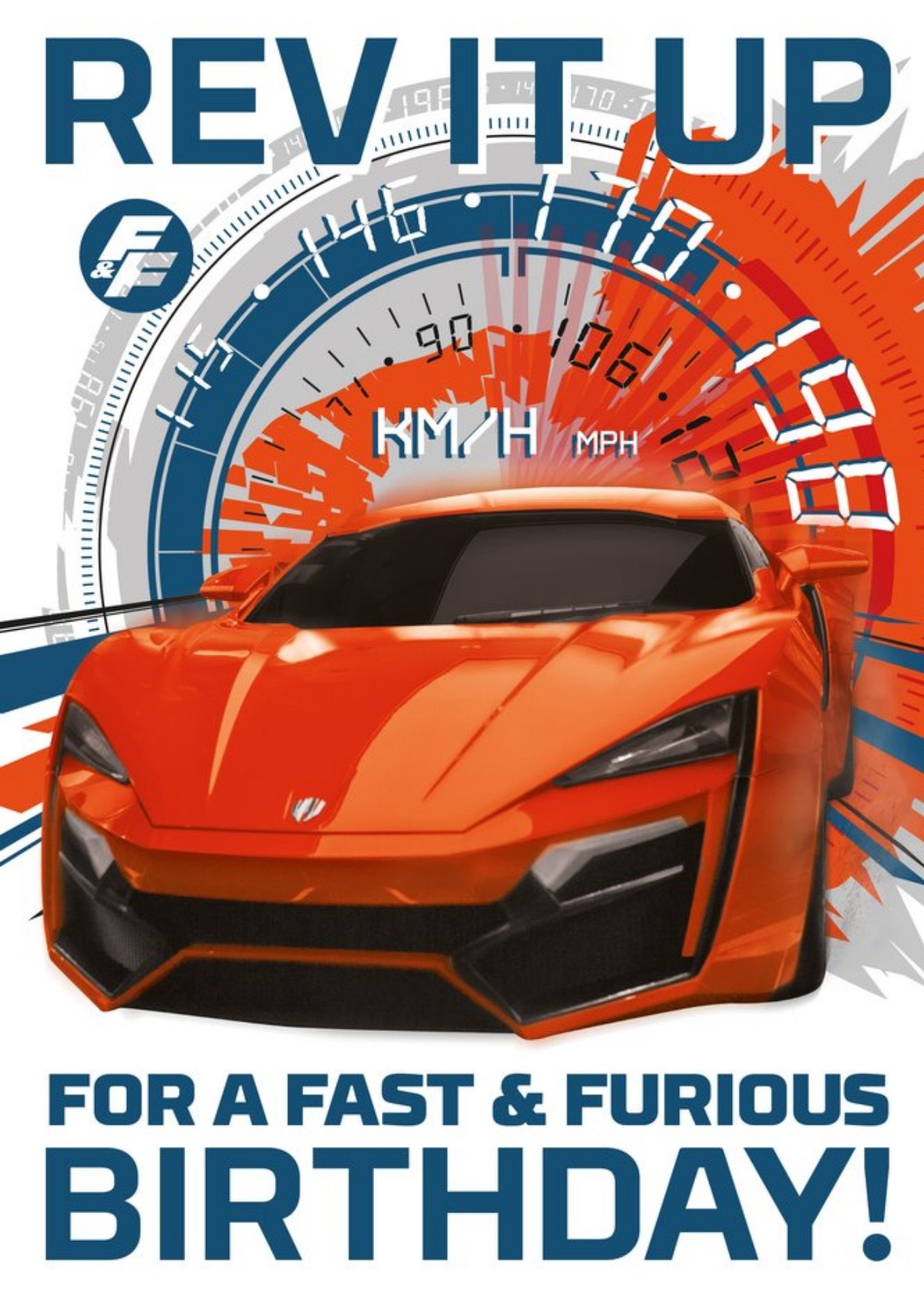 Moonpig Fast And Furious Rev It Up Birthday Card