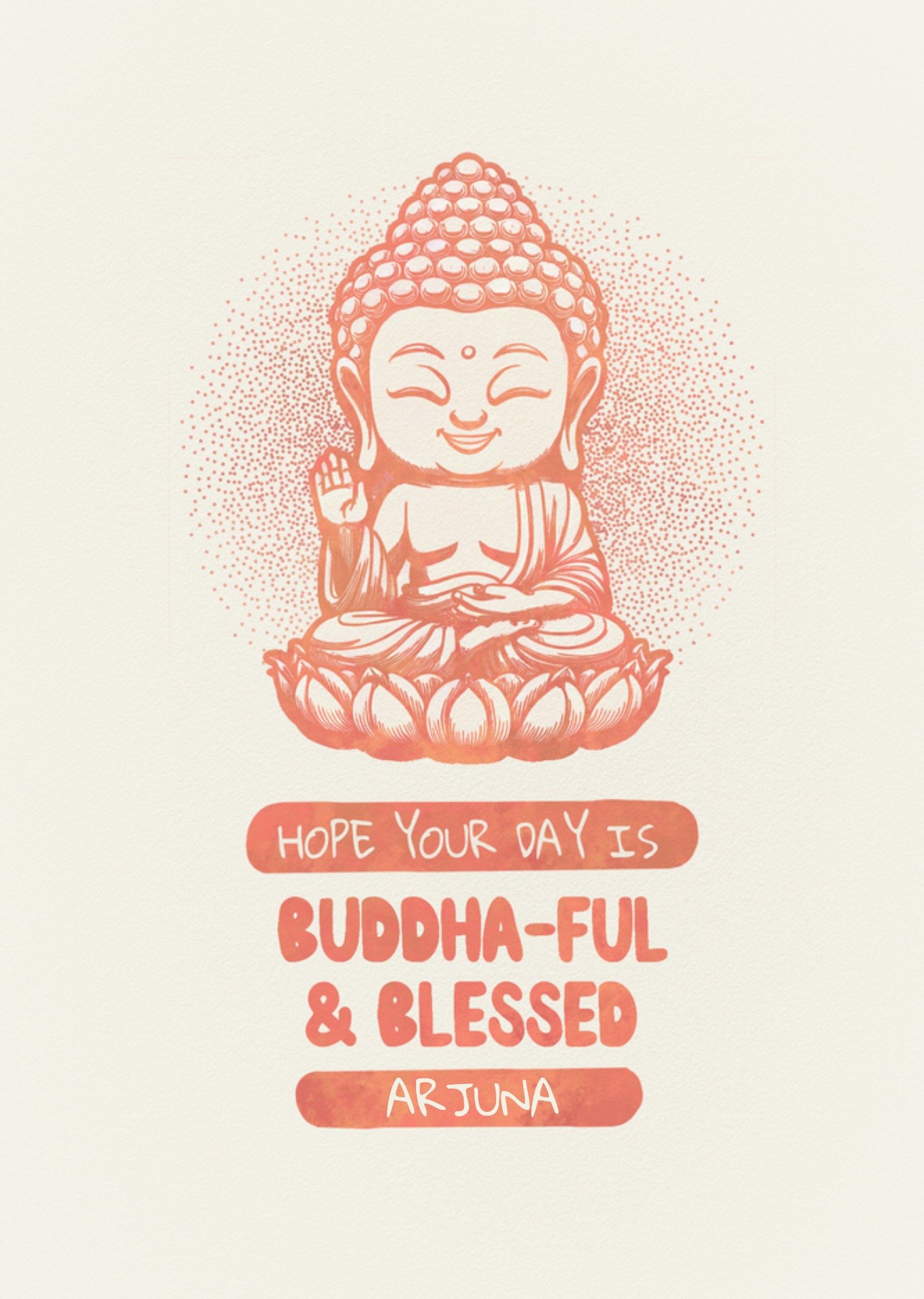 Moonpig Buddha-Ful & Blessed Vesak Card
