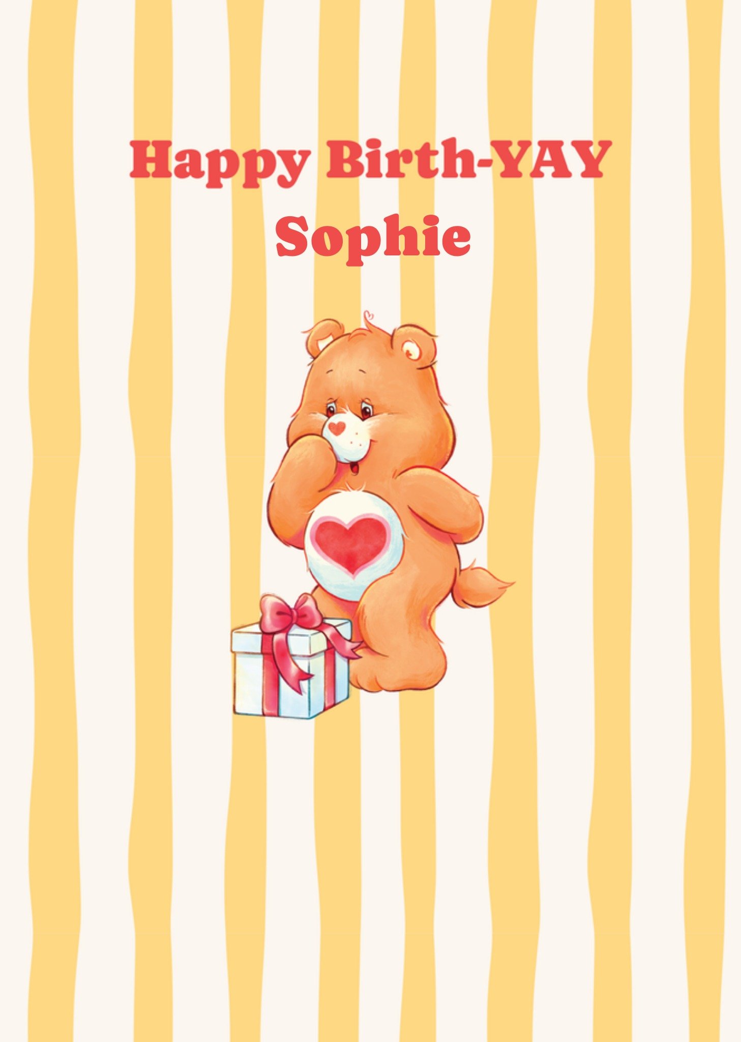 Moonpig Care Bears Happy Birthyay Illustrated Birthday Card