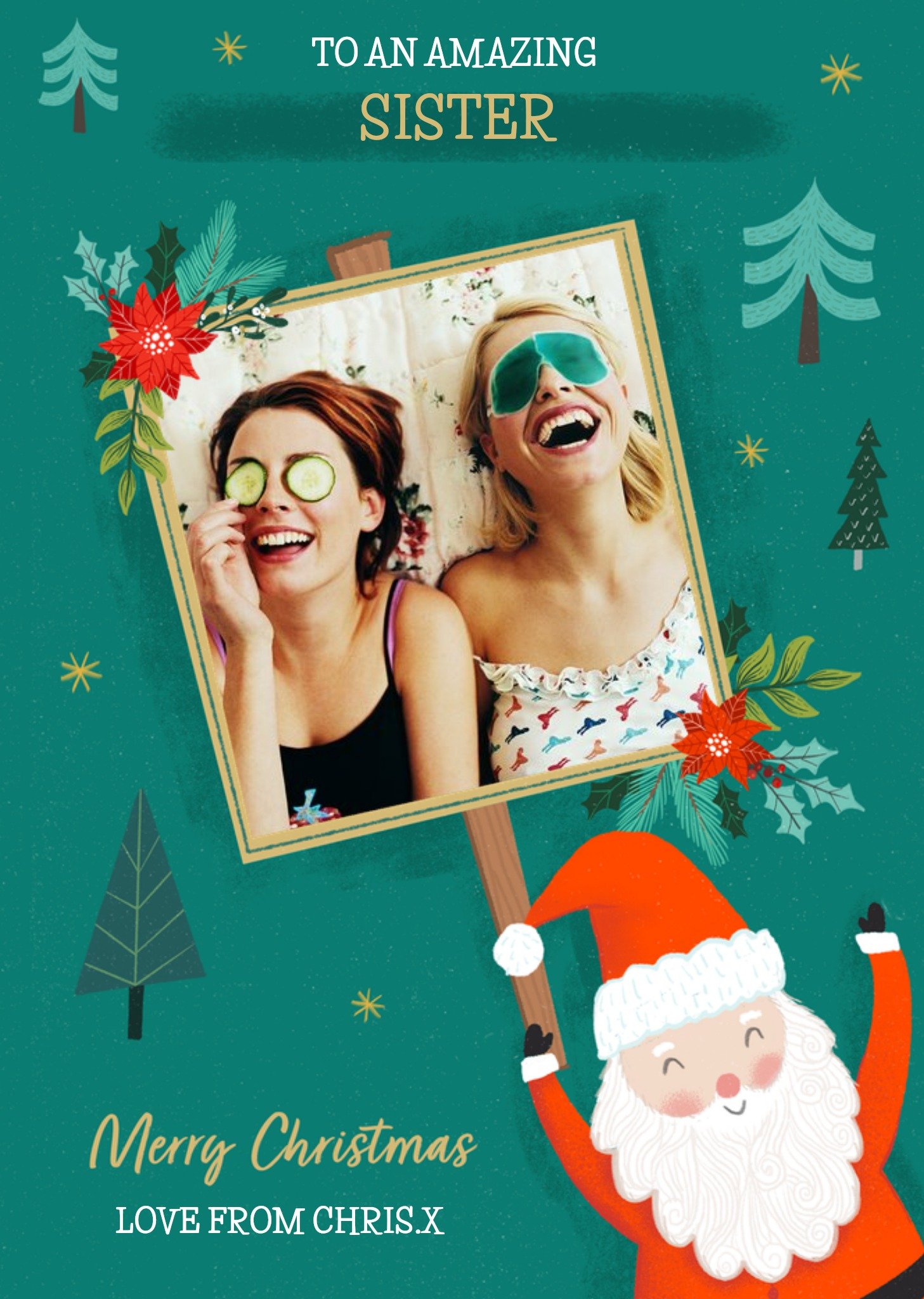 Moonpig To My Amazing Sister Photo Upload Christmas Card