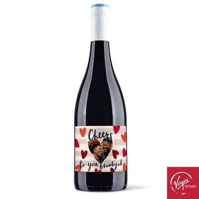 Virgin Wines Personalised Cheers To You Beautiful Merlot 75cl