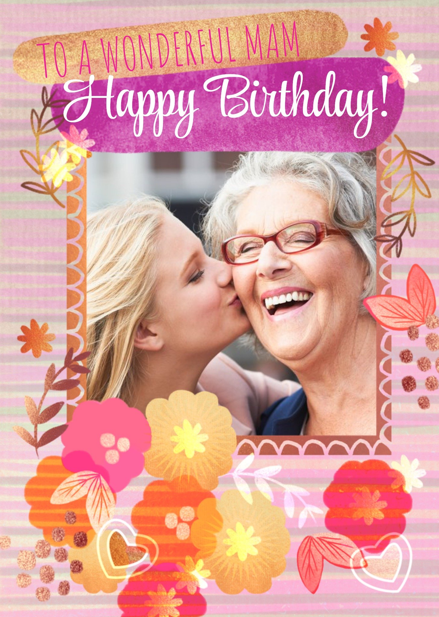 Moonpig To A Wonderful Mam Photo Upload Birthday Card