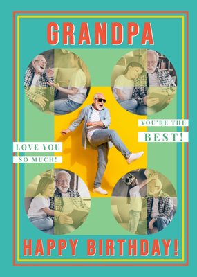 Grandpa You're The Best Photo Upload Birthday Card