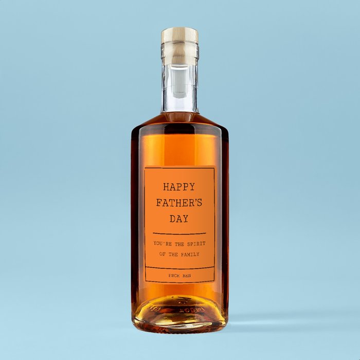 Personalised Happy Father's Day - Spirit Of The Family Rum 70cl