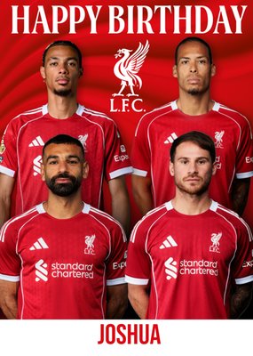 Liverpool FC Birthday Card