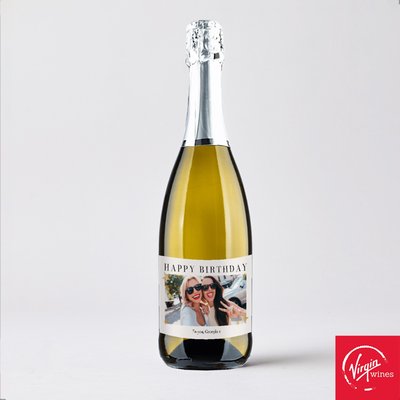 Personalised Photo Happy Birthday Prosecco 75cl