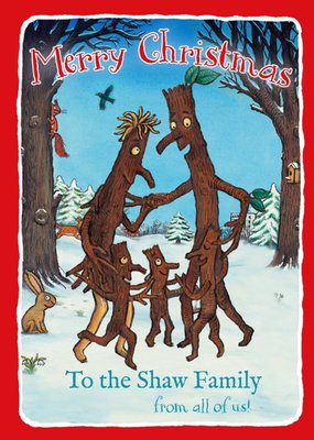 Stick Man Family Christmas Card