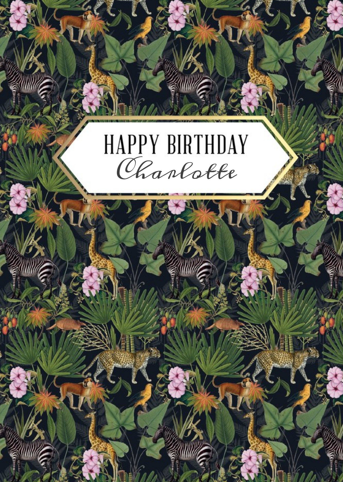 The Natural History Museum Natural History Museum Happy Birthday Zebra And Tiger Card