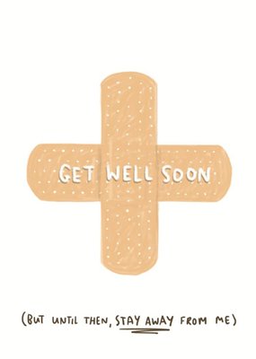 Plaster Get Well Soon Personalised Card