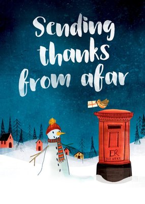 Sending Thanks From Afar Card