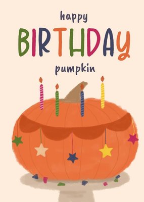 Happy Birthday Pumpkin Card