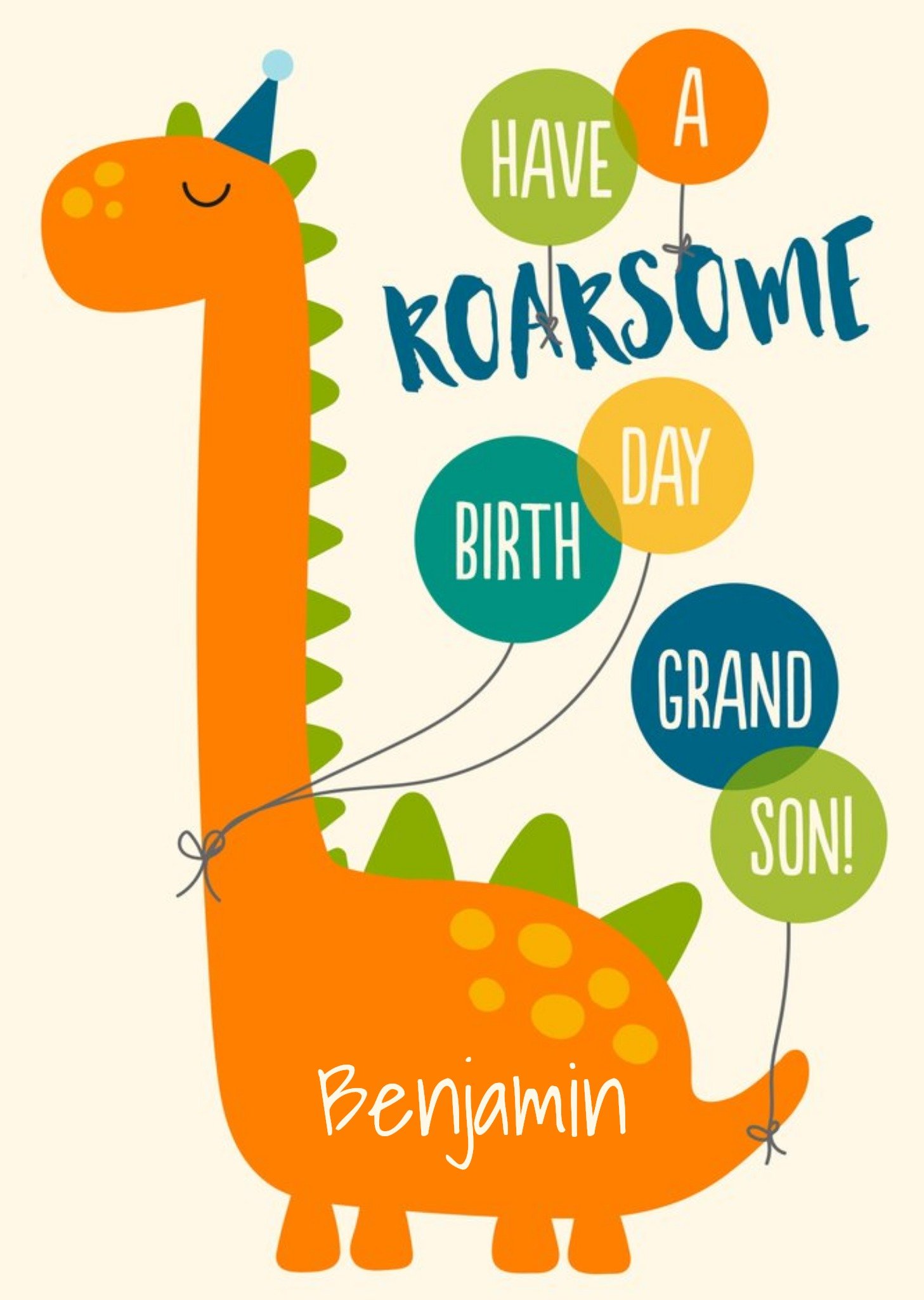 Moonpig Dinosaur Have A Roarsome Birthday Grandson Card