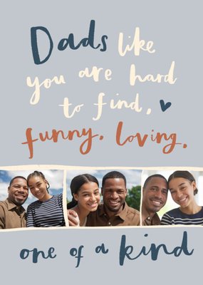 Dads Like You Are Hard To Find Handwritten Photo Upload Father’s Day Card
