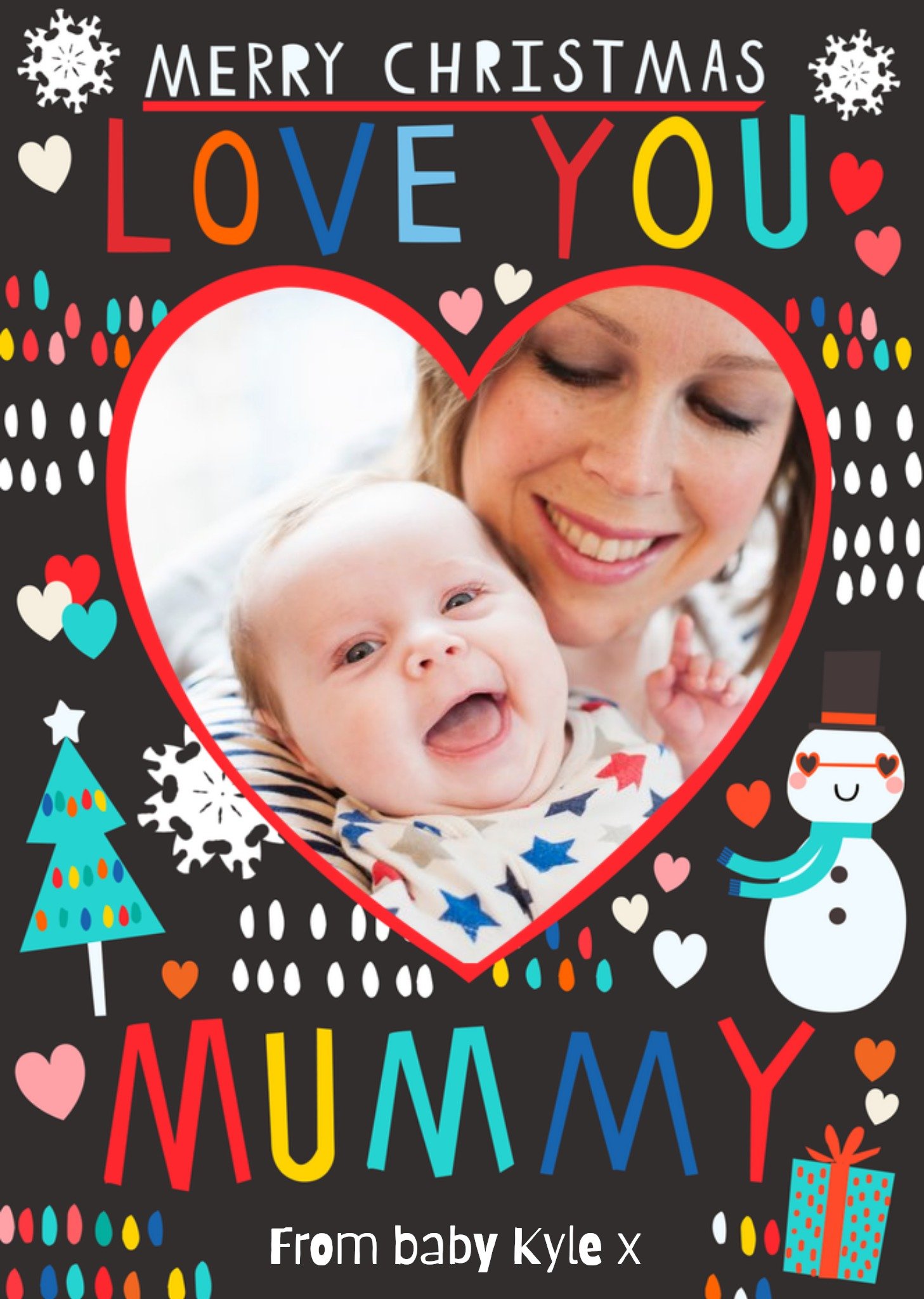 Moonpig Kat Jones Love You Mummy Photo Upload Card