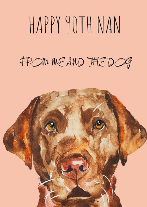 Jo Scott Art Granny Dog Birthday Card