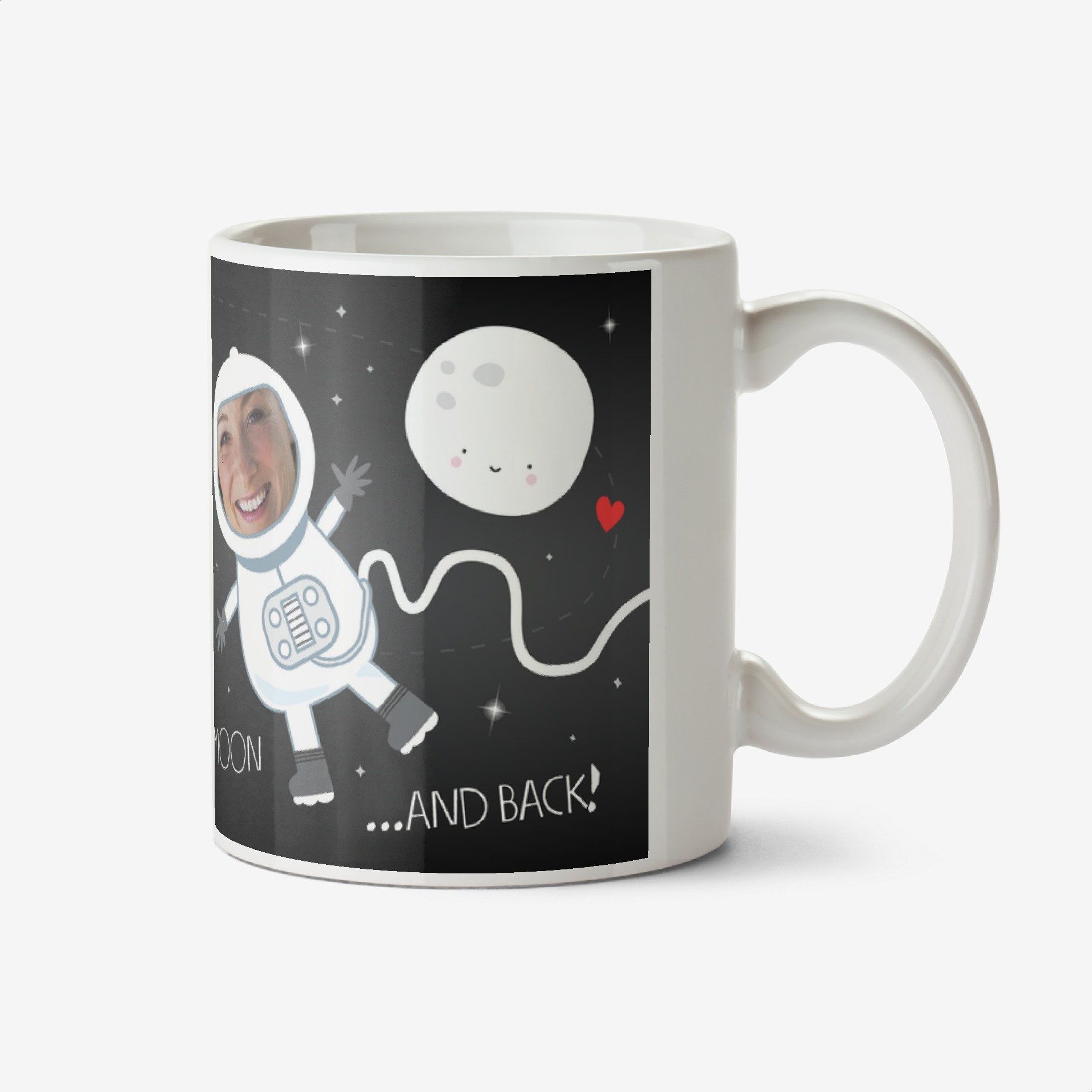 Moonpig Love You To The Moon And Back Photo Upload Mug