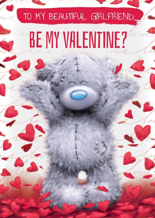 Me To You Tatty Teddy Photo Upload Be My Valentine's Card