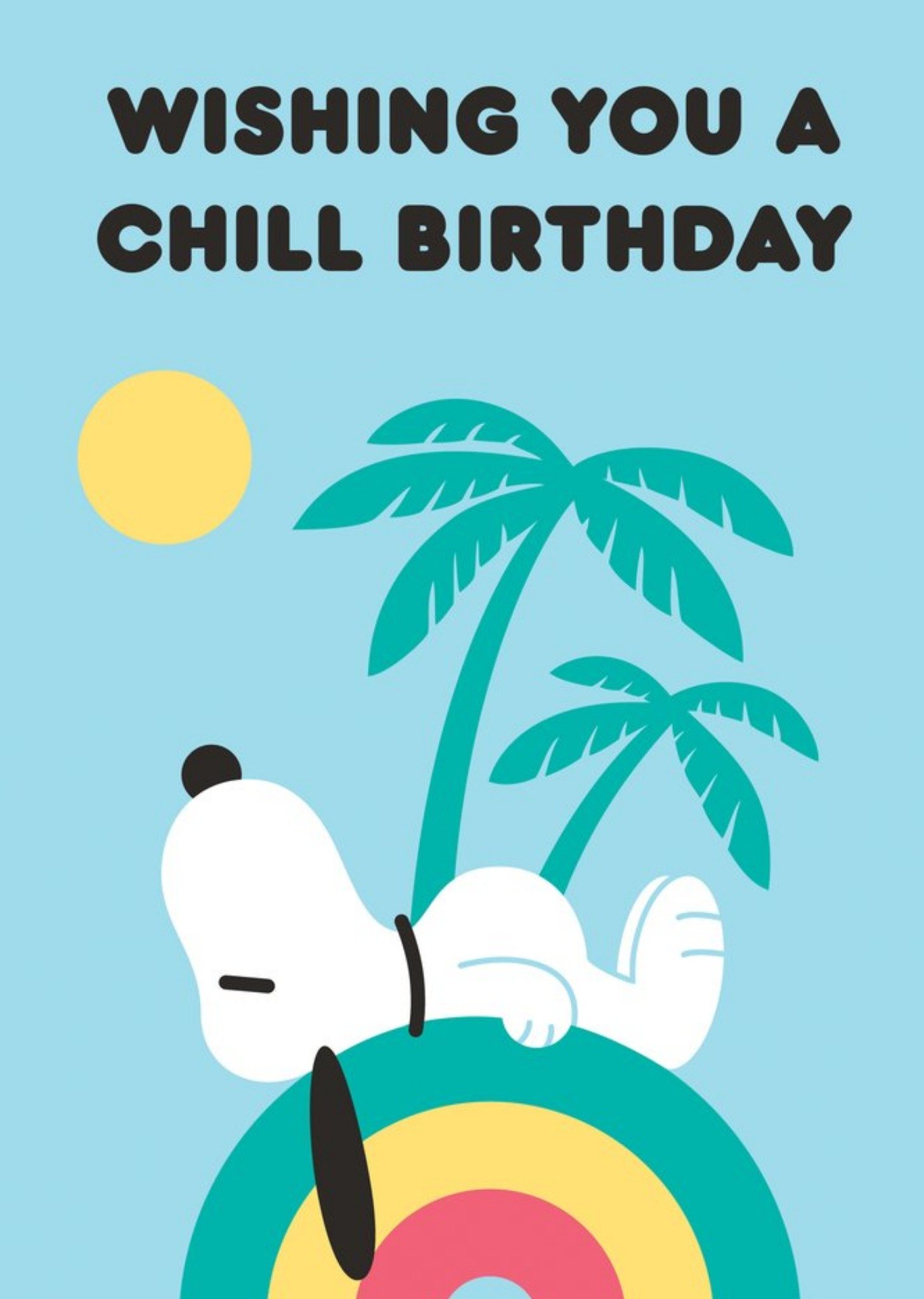 Moonpig Cute Peanuts Snoopy Wishing You A Chill Birthday Card