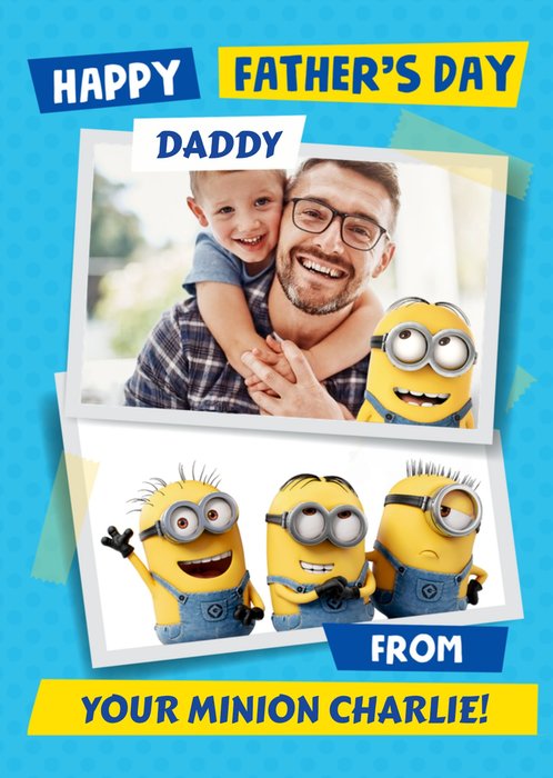 The Minions Happy Father's Day Daddy Photo Card