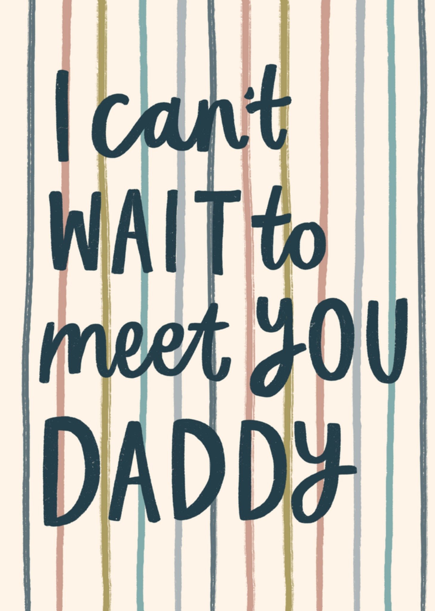 Moonpig Can't Wait To Meet You Daddy Card