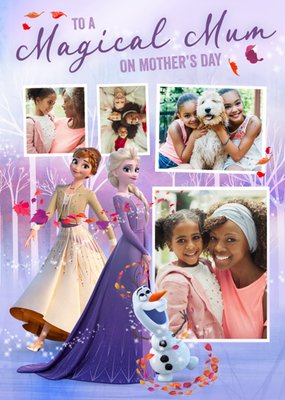 Disney Frozen 2 Magical Multiple Photo Upload Mother's Day Card For Mum