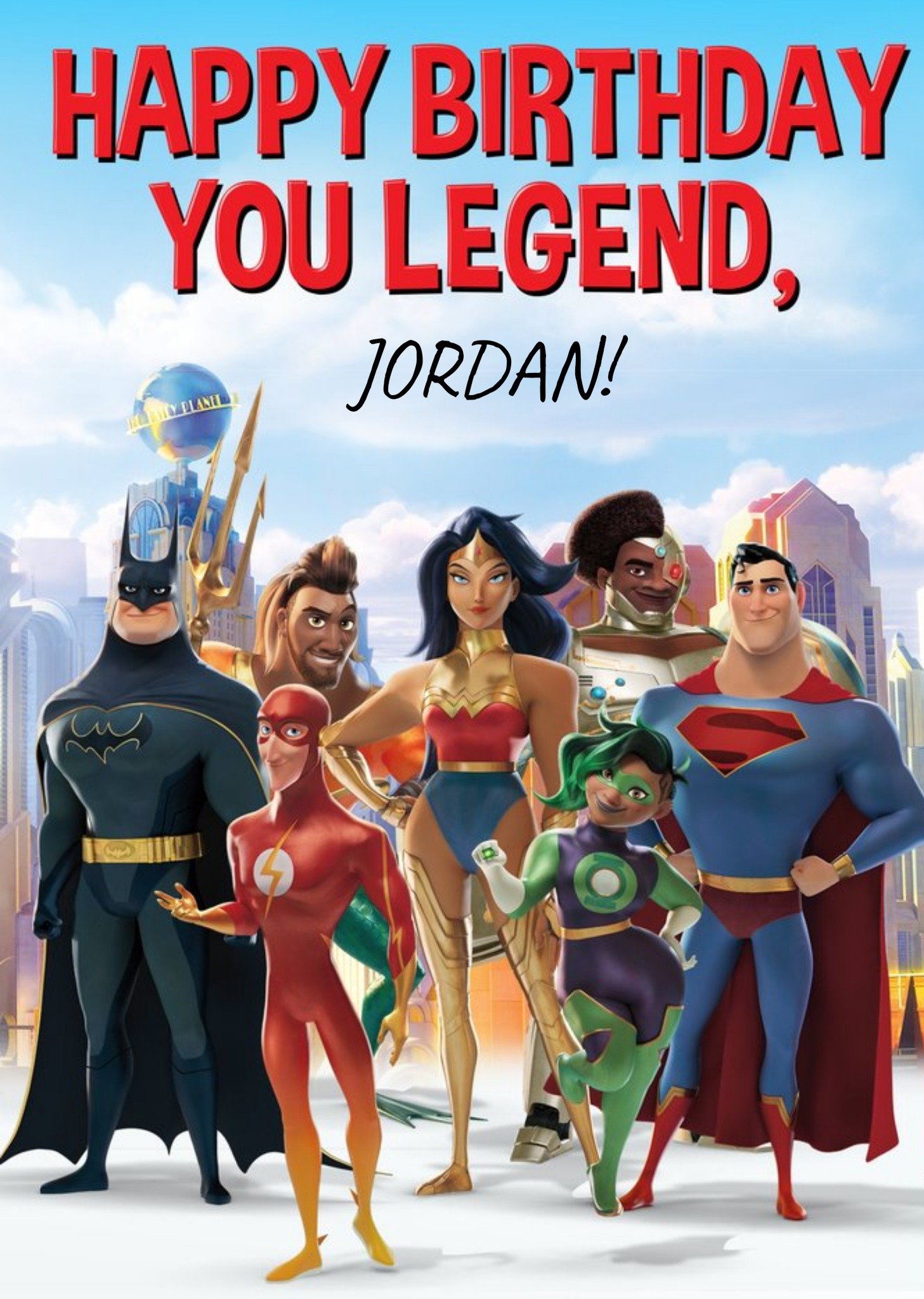 Dc Comics Dc League Of Super-Pets Legend Birthday Card