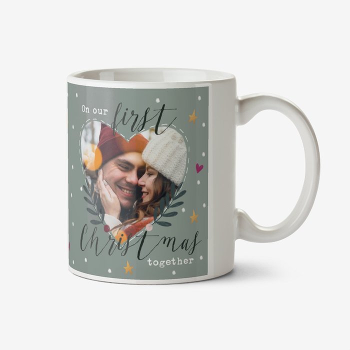 First Christmas Together Photo Upload Mug