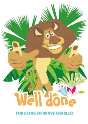 Madagascar Alex The Lion Well Done Card