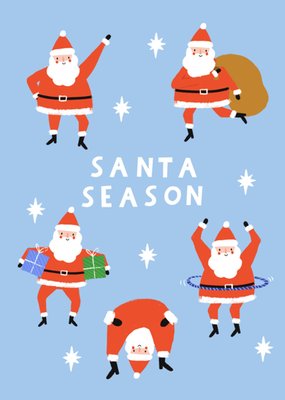 Santa Season Father Christmas Illustrated Scribbler Card 