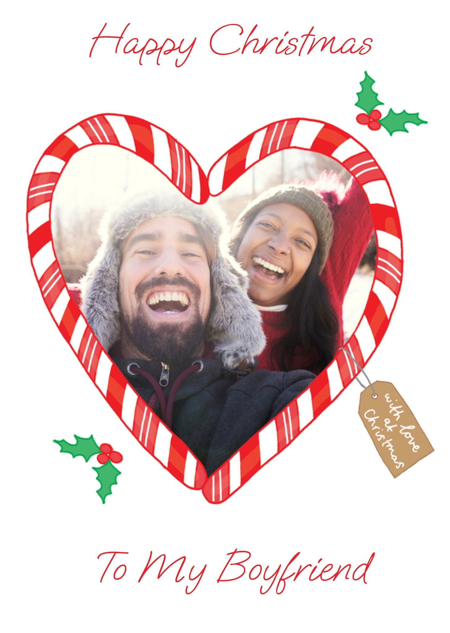 Moonpig With Love At Christmas Photo Upload Card