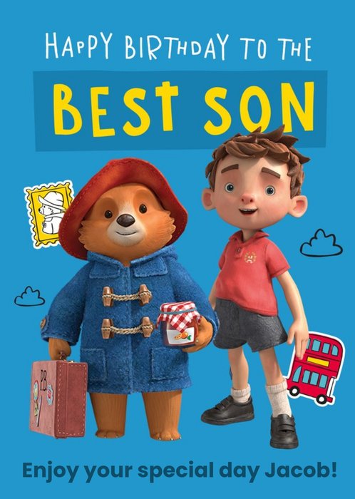 Paddington Bear Best Son Birthday Card