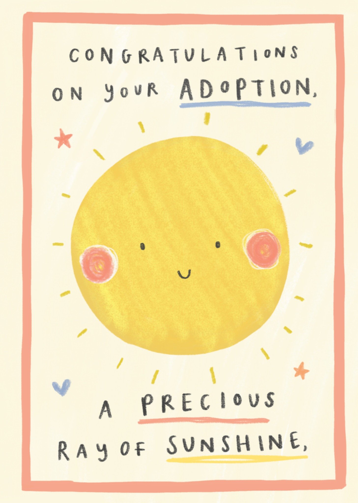 Moonpig Cute Sunshine Congratulations On Your Adoption Card