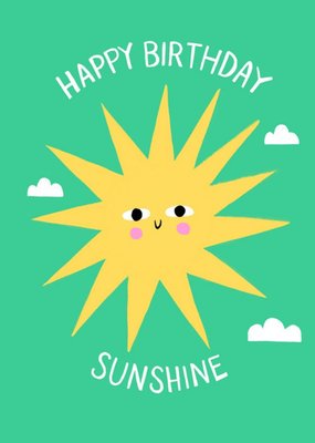 Lucy Maggie Happy birthday sunshine card