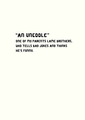 Scribbler An Uncoole Card