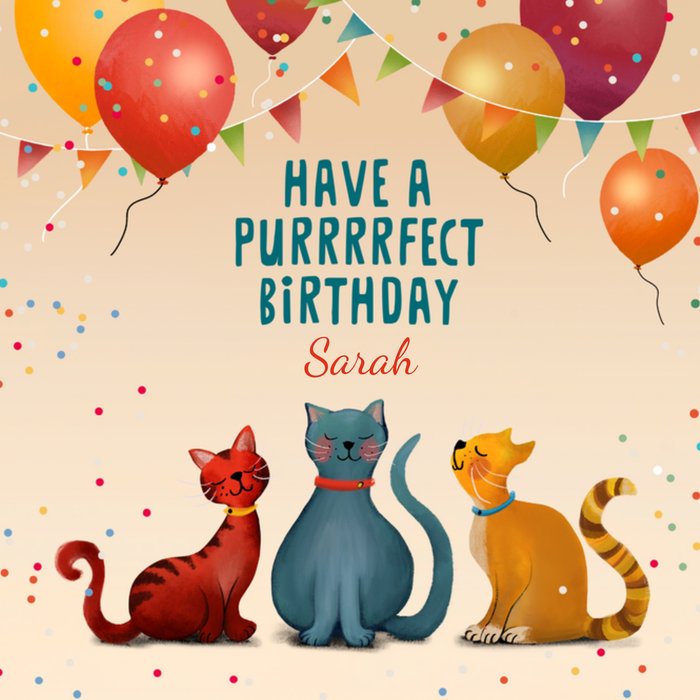 Have A Purrrrrfect Birthday Card