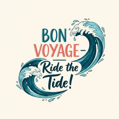 Bon Voyage Ride The Tide Card