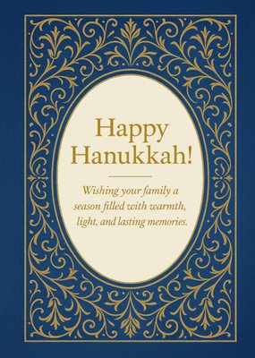 Happy Hanukkah Lasting Memories Illustrated Card