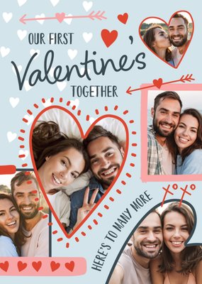 First Valentine's Together Photo Upload Card