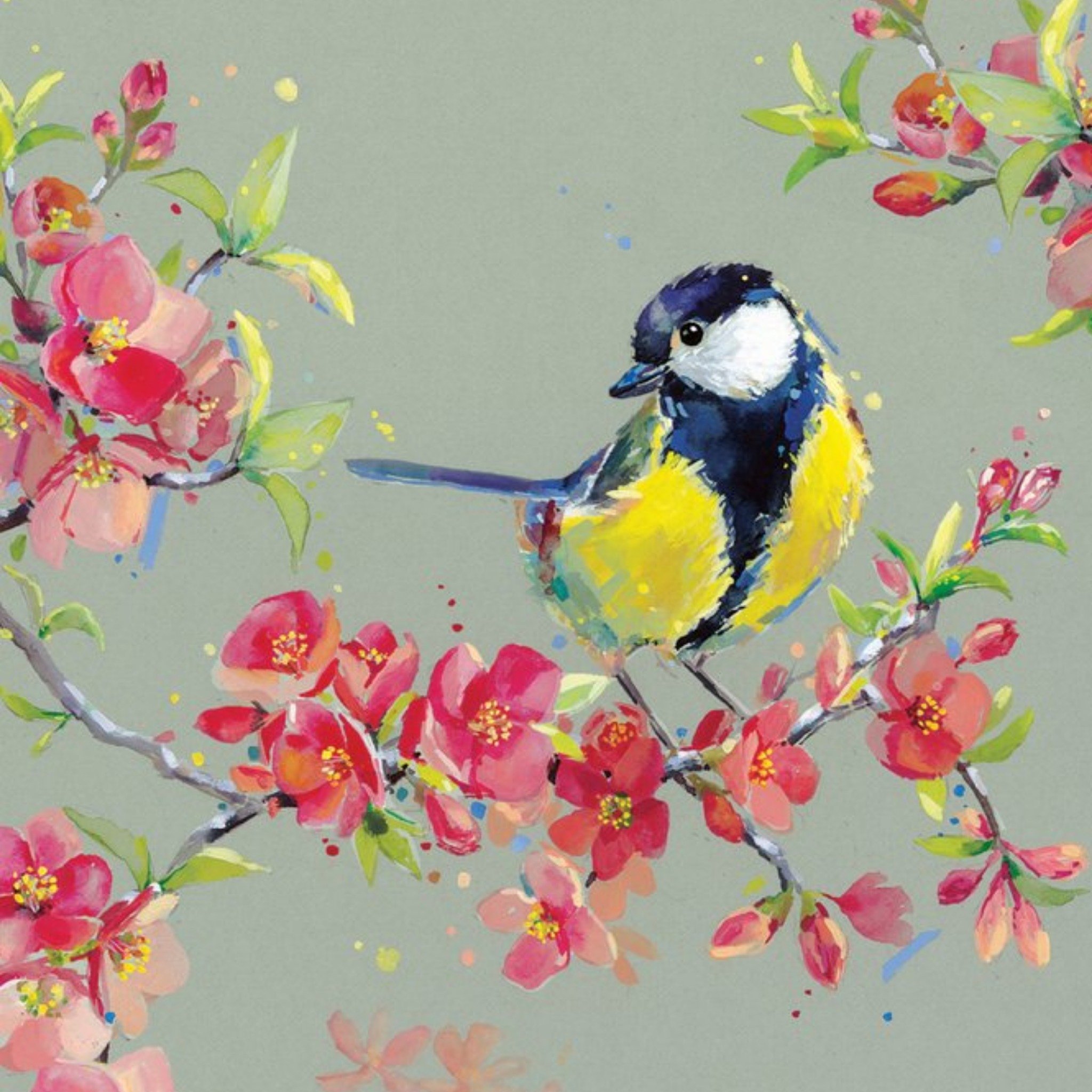 Ling Design Bird Perched On A Branch Card
