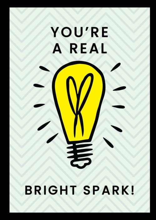 Monopoly You're A Real Bright Spark Illustrated Light Bulb Congratulations Card